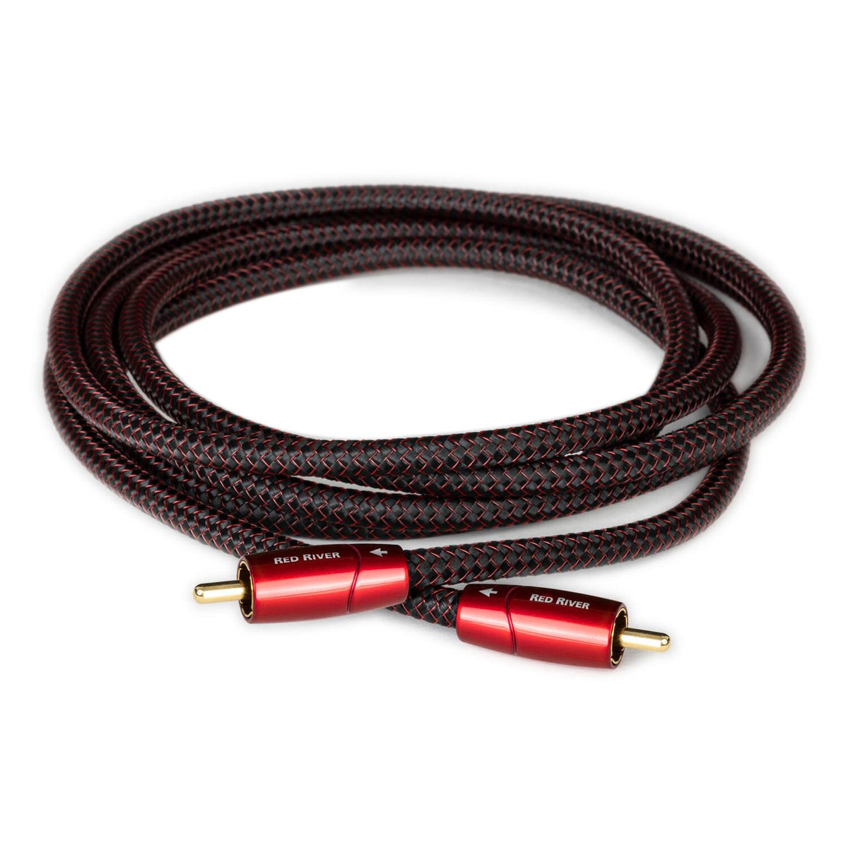 AudioQuest - Red River RCA > RCA 6.6' Analog Audio Interconnect Cable - Red on Black