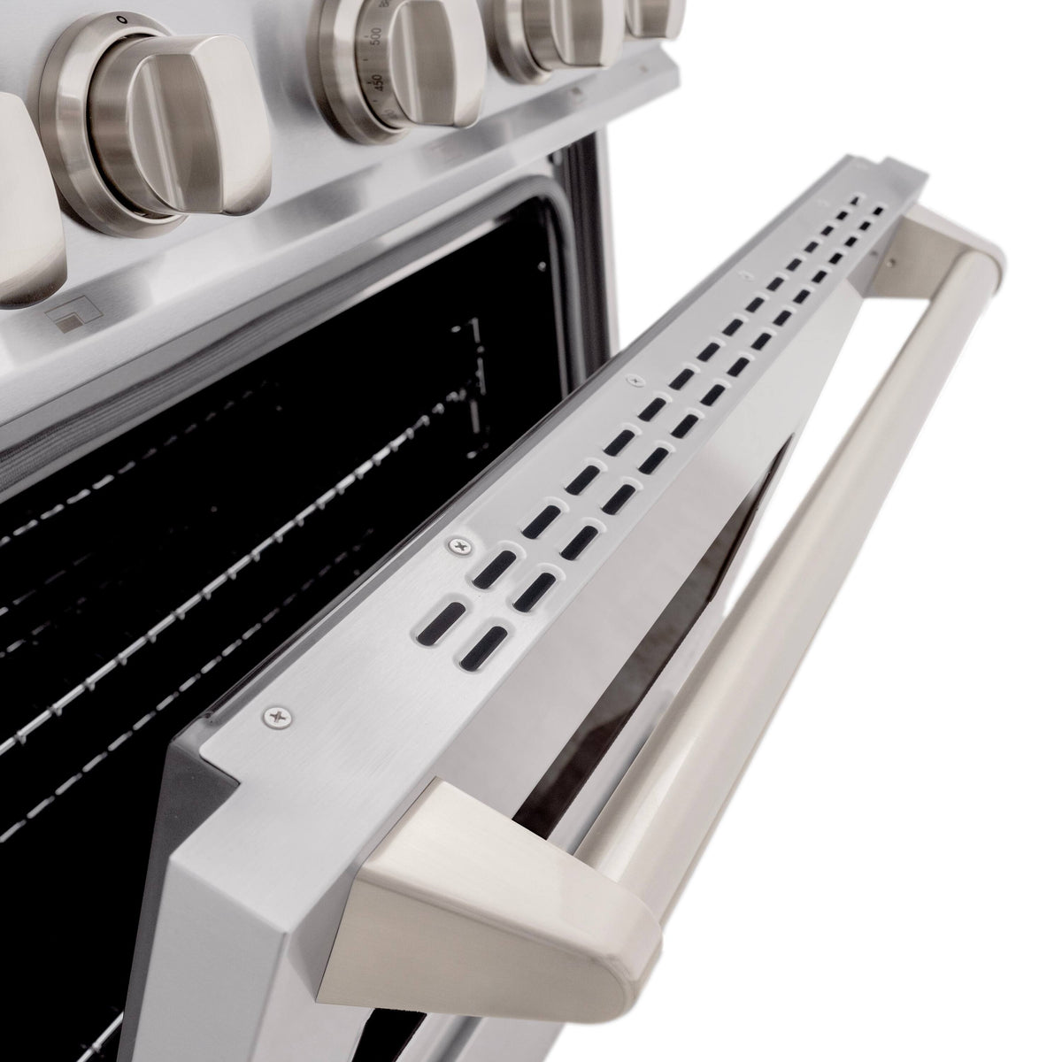 ZLINE - 30 in. Wide 4 Burner Classic Gas Range with Convection Oven (CGR-BR-30) - Stainless Steel
