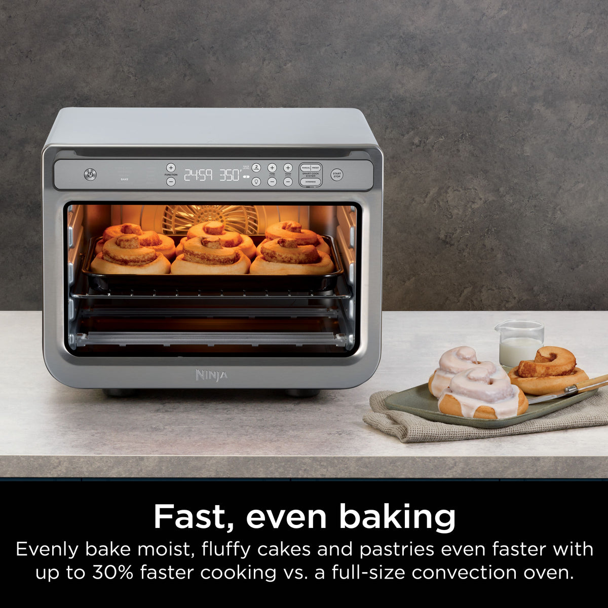 Ninja - Prestige Smart XL Air Fryer & Countertop Oven + Pro Cook - Stainless Steel