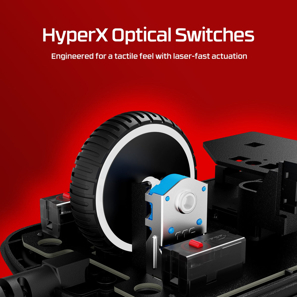 HyperX - Pulsefire Saga Lightweight Wired Optical Gaming Mouse with RGB Lighting - Wired - Black