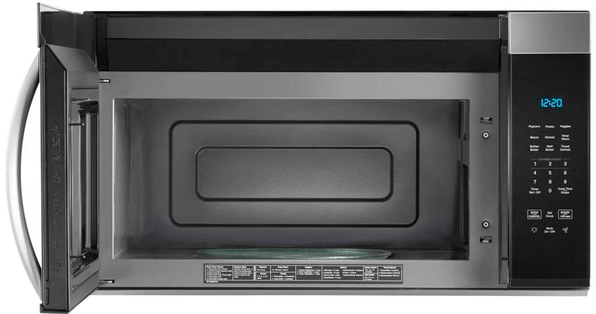 Whirlpool - 1.7 Cu. Ft. Over-the-Range Microwave with 1000-Watts Cooking Power - Stainless Steel