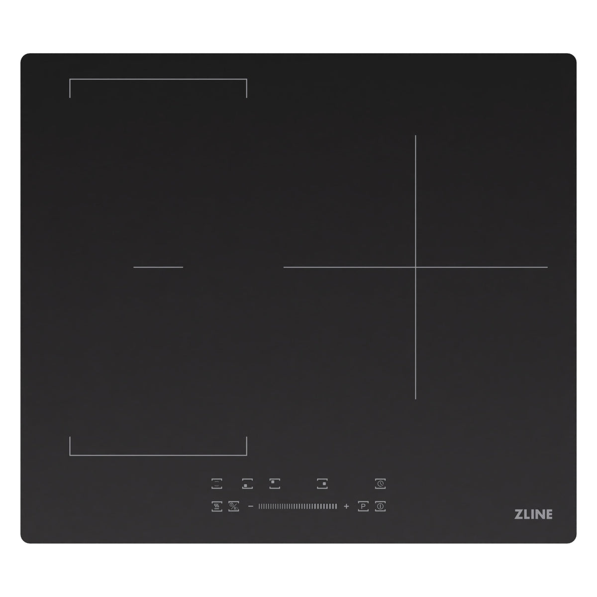 ZLINE - 24 in. Drop-in Induction Cooktop with Anti-Scratch Glass and 3 Elements - Black