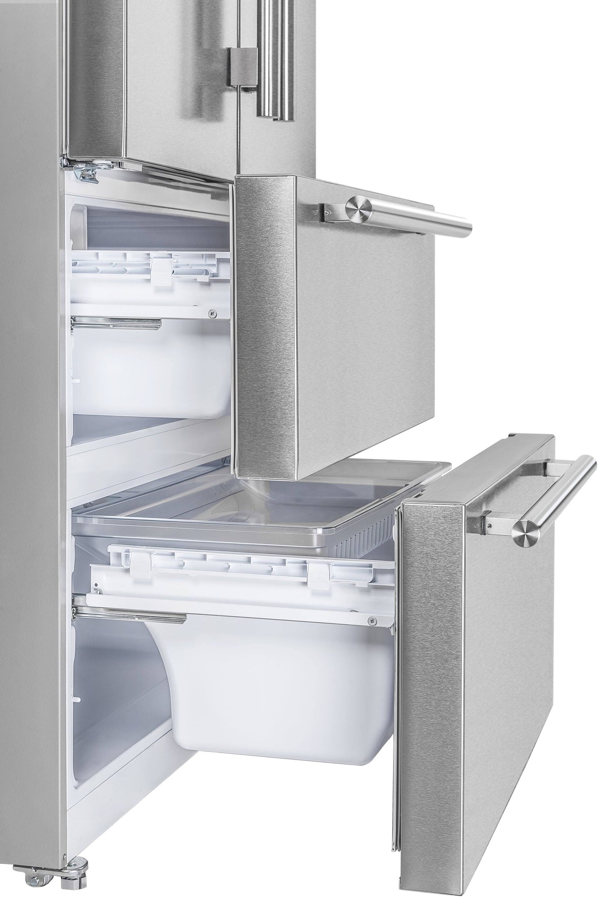 Forno Appliances - 36 in. Wide Moena 19.2 Cu. Ft. French Door Refrigerator - Stainless Steel