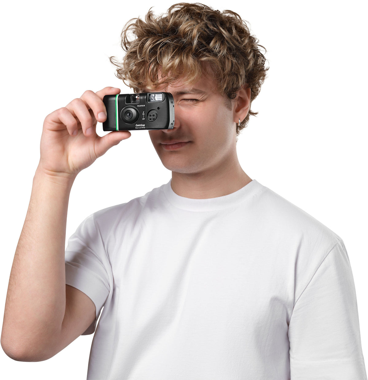Fujifilm - QuickSnap and White Single-Use Camera - Black