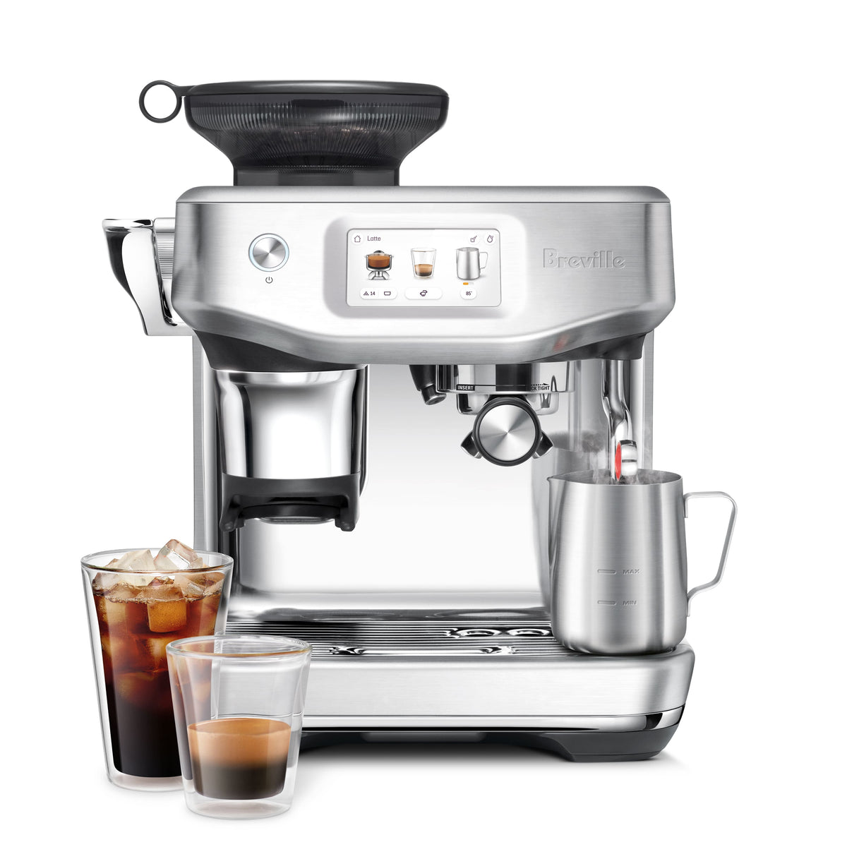 Breville - Barista Touch Impress Espresso Machine - Brushed Stainless Steel