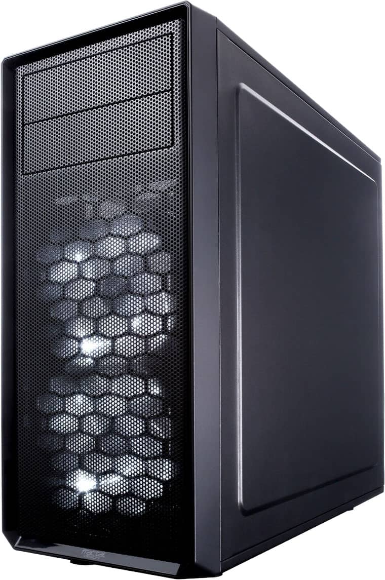 Fractal Design - Focus G ATX, microATX, Mini-ITX Black Chassis with Acrylic Window Mid Tower PC Case - Black