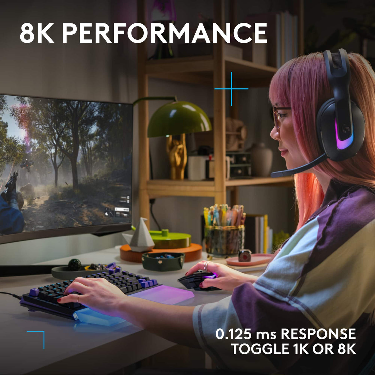 Logitech - G512 X 75 Tenkeyless DUAL SWAP Hot-Swappable TMR Analog / Mechanical Gaming Keyboard for PC, Mac with LIGHTSYNC RGB - Black