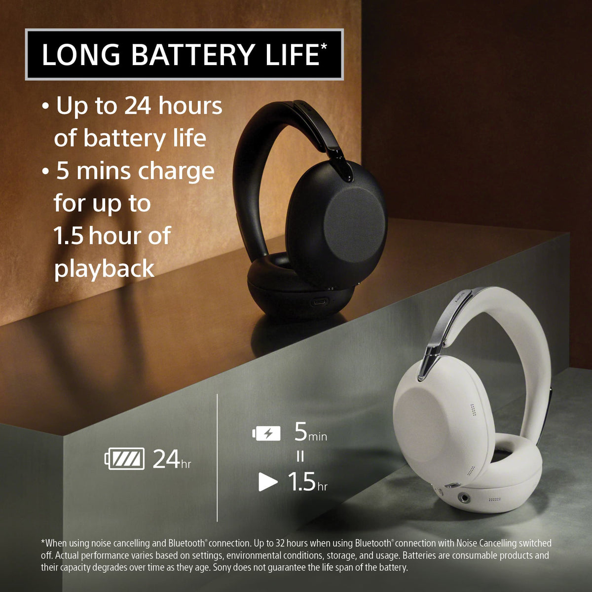 Sony - 1000X THE COLLEXION Wireless Noise Canceling Headphones - Black