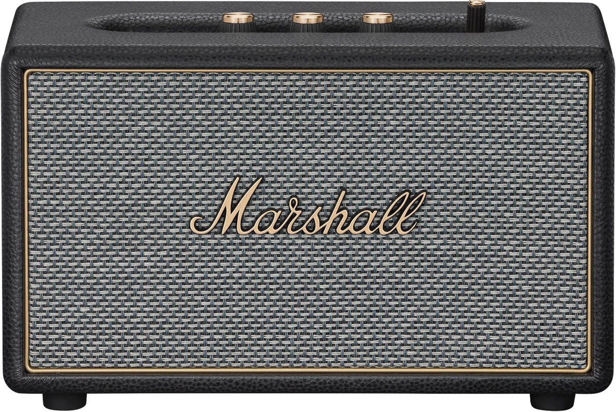Marshall - Acton IV Bluetooth Home Speaker with Volume / Bass / Treble Controls and 3.5 mm Auxilary / RCA Inputs - Black