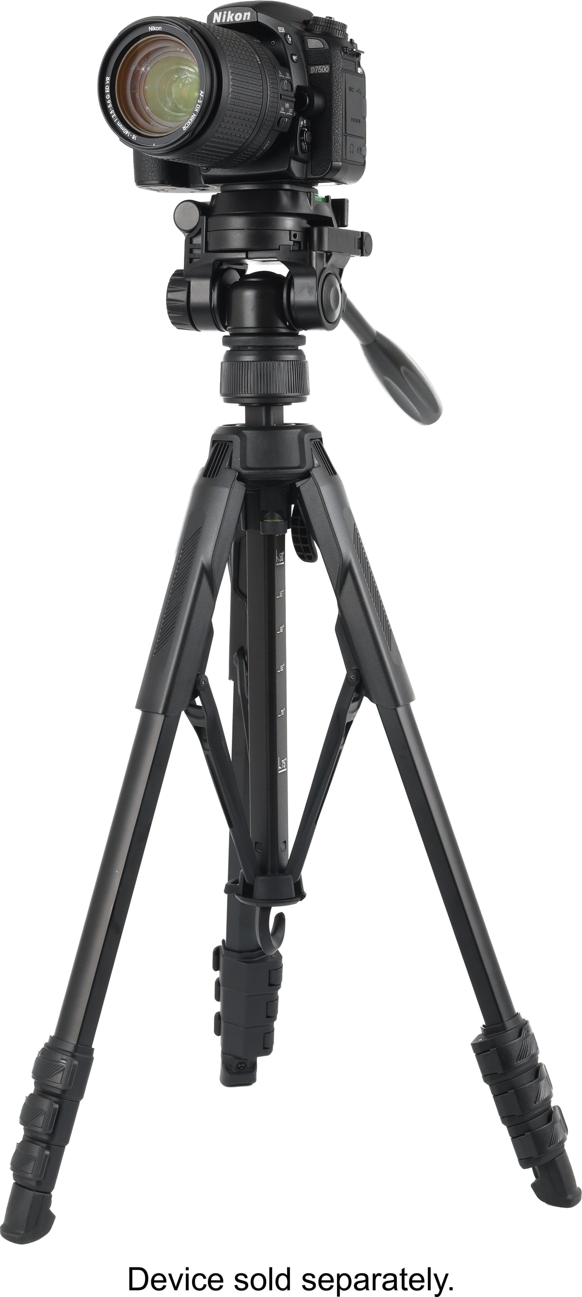 Sunpak - Creator Plus 69” Dual Camera & Smartphone Professional Pan-tilt head Tripod; Universal