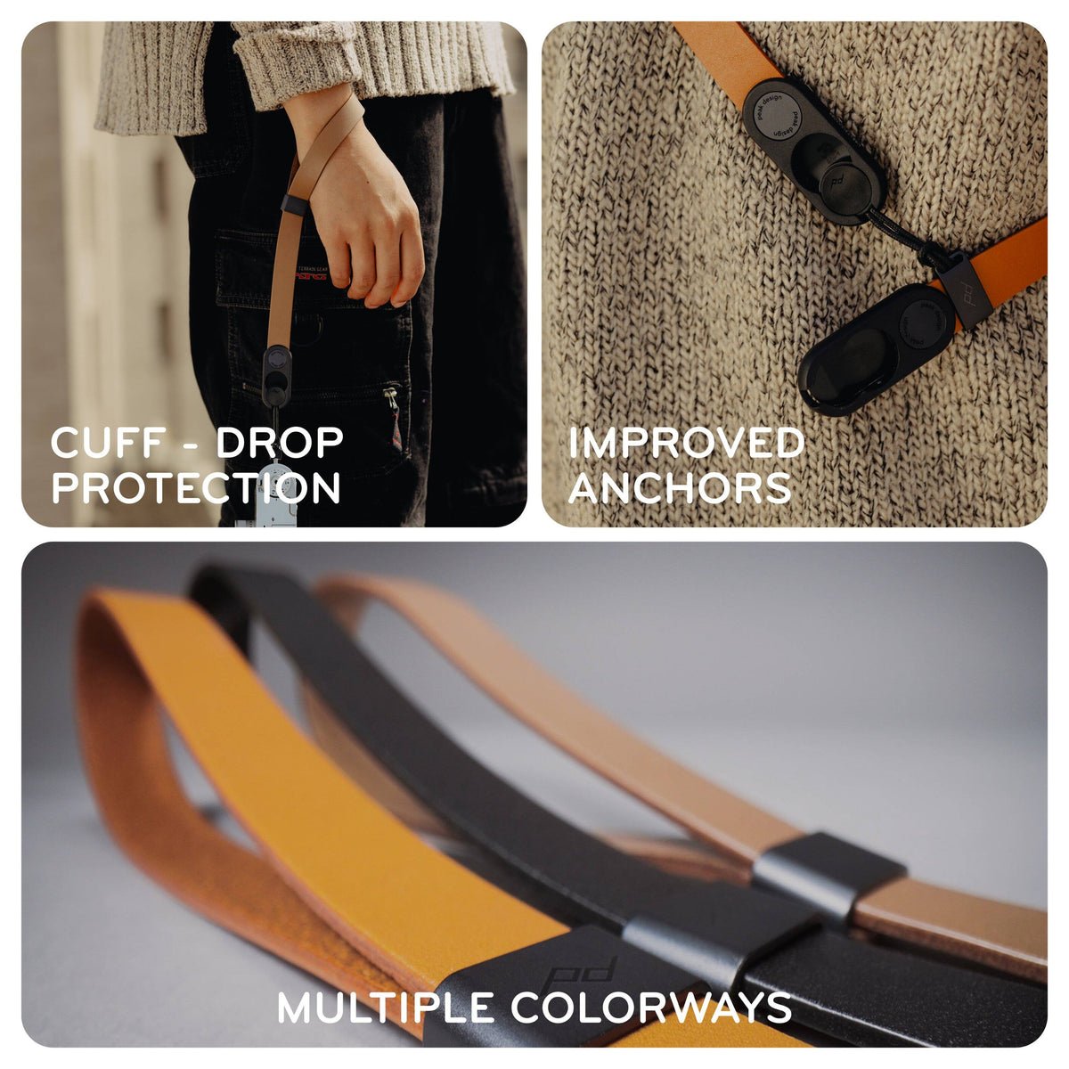 Peak Design - Form Leather Camera Strap Standard - Black
