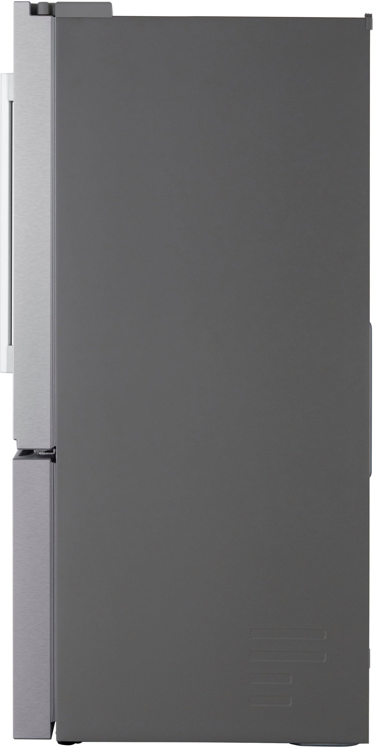 LG - 33-in Wide Standard-Depth MAX 25.1 Cu. Ft. French Door Smart Refrigerator with Glide N' Serve Drawer - Stainless Steel