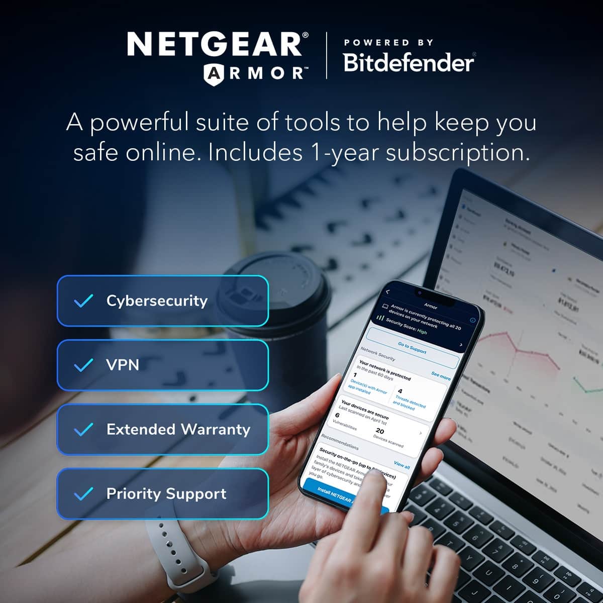 NETGEAR - Orbi 970 Series BE27000 Quad-Band Mesh Wi-Fi 7 System (2-pack) - White