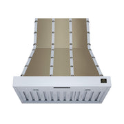 Forno Appliances - 36 inches - Externally Vented - Wall Range Hood - White/Copper