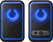 Insignia™ - 2.0 Bluetooth Computer Speakers with RGB Lighting (2-Piece) - Black