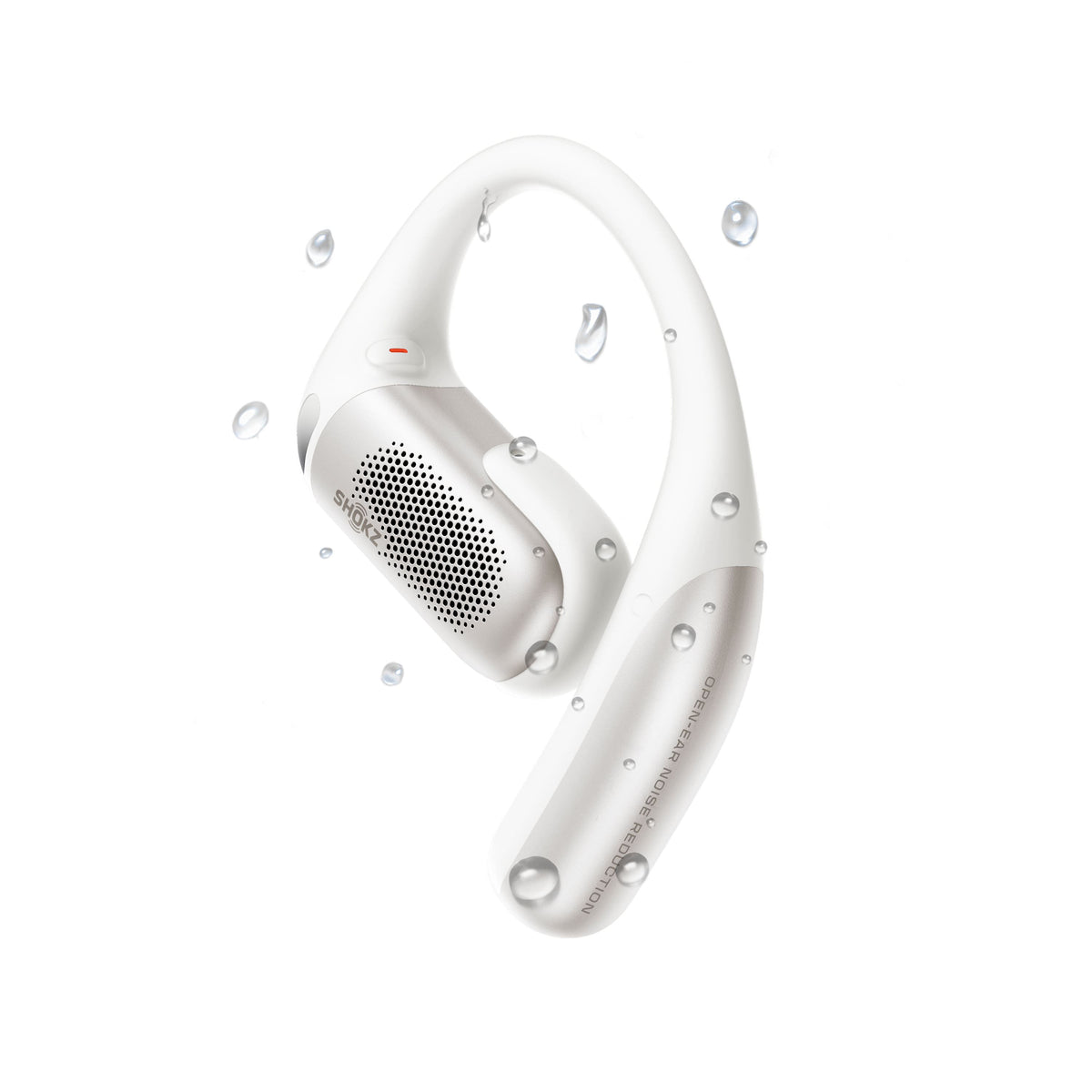 Shokz - OpenFit Pro Open-Ear True Wireless Bluetooth Active Noise Reduction Earbuds - White