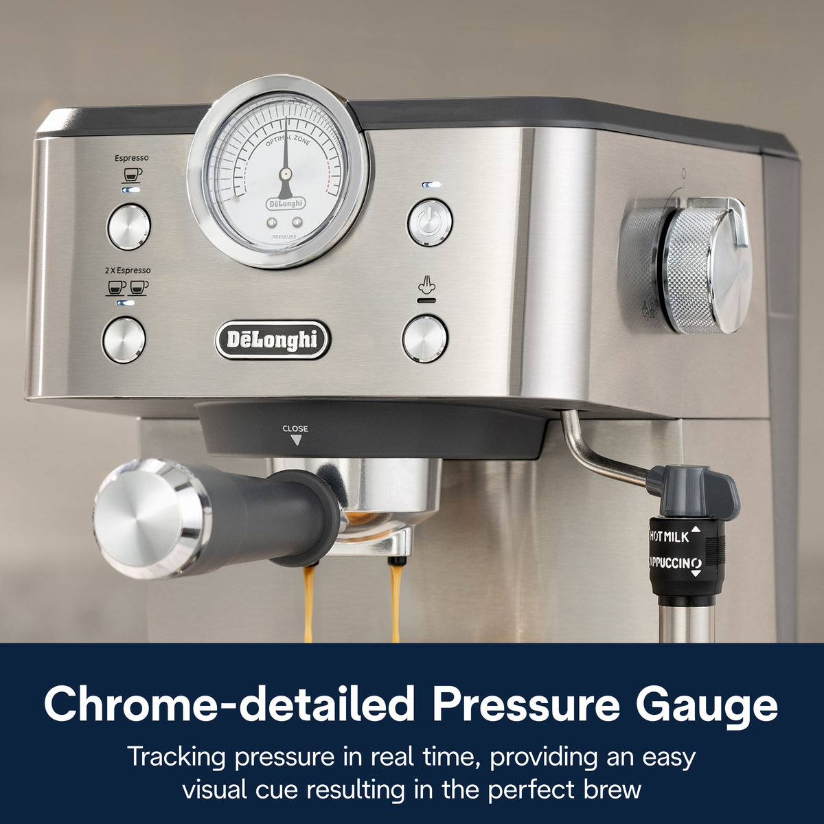 De'Longhi - Classic Espresso Machine - Stainless Steel
