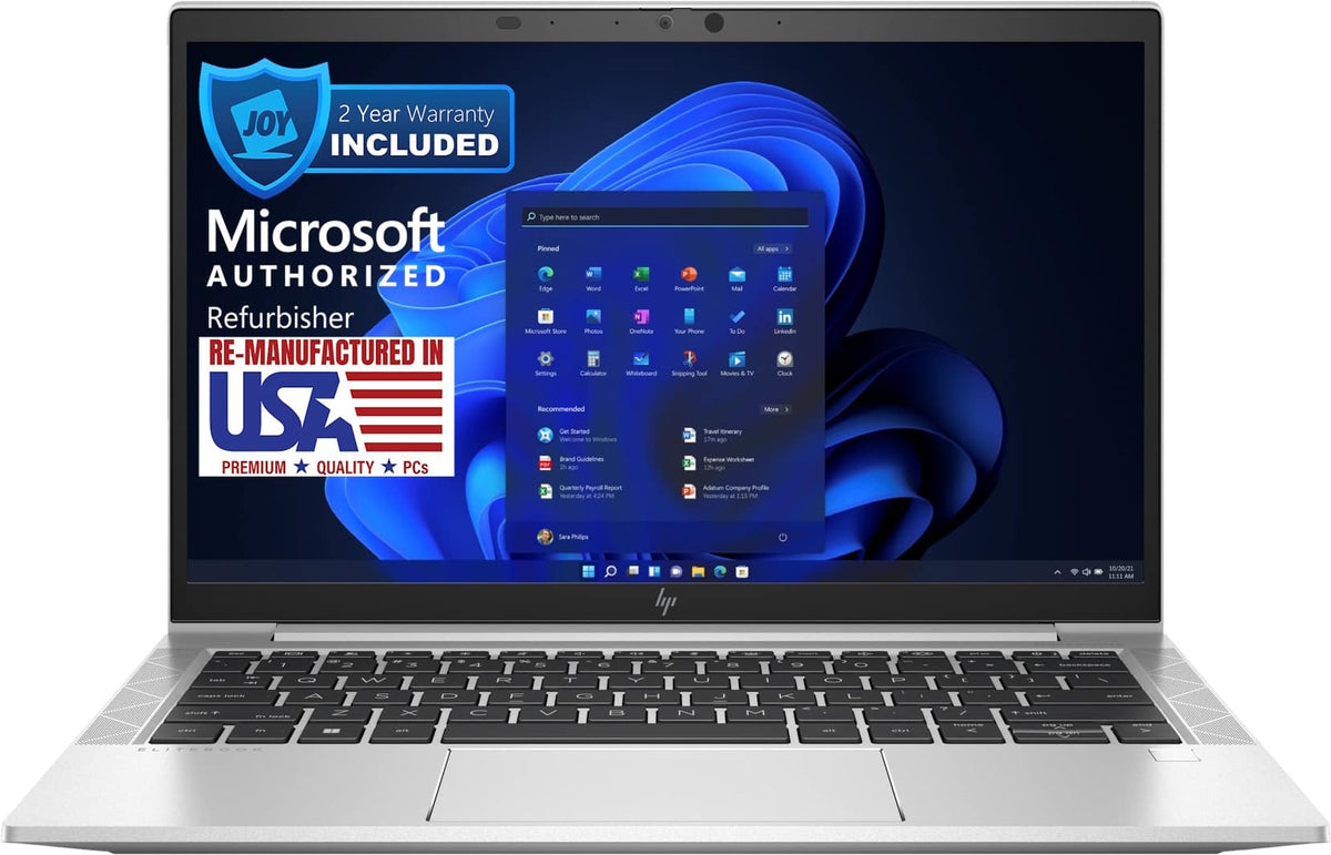 HP - EliteBook 830 G8 13.3" Refurbished Laptop - Intel 11th Gen Core i7 with 32GB Memory - Intel Iris Xe Graphics - 1TB SSD - Silver