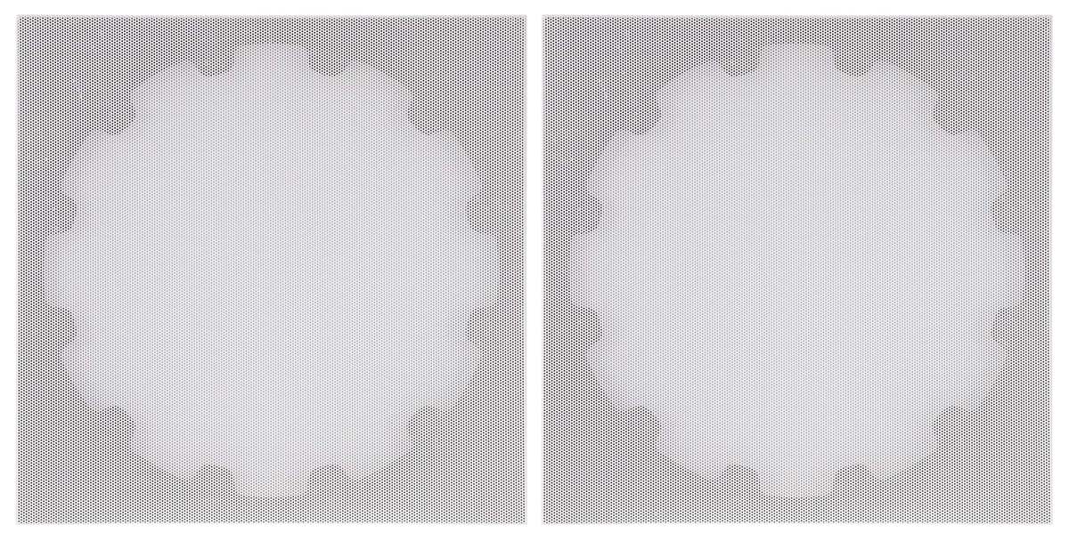 Sonance - XPC-8SQ-NT - Visual Experience Extreme 8" Large Trimless Square Adapter with Grille (2-Pack) - Paintable White