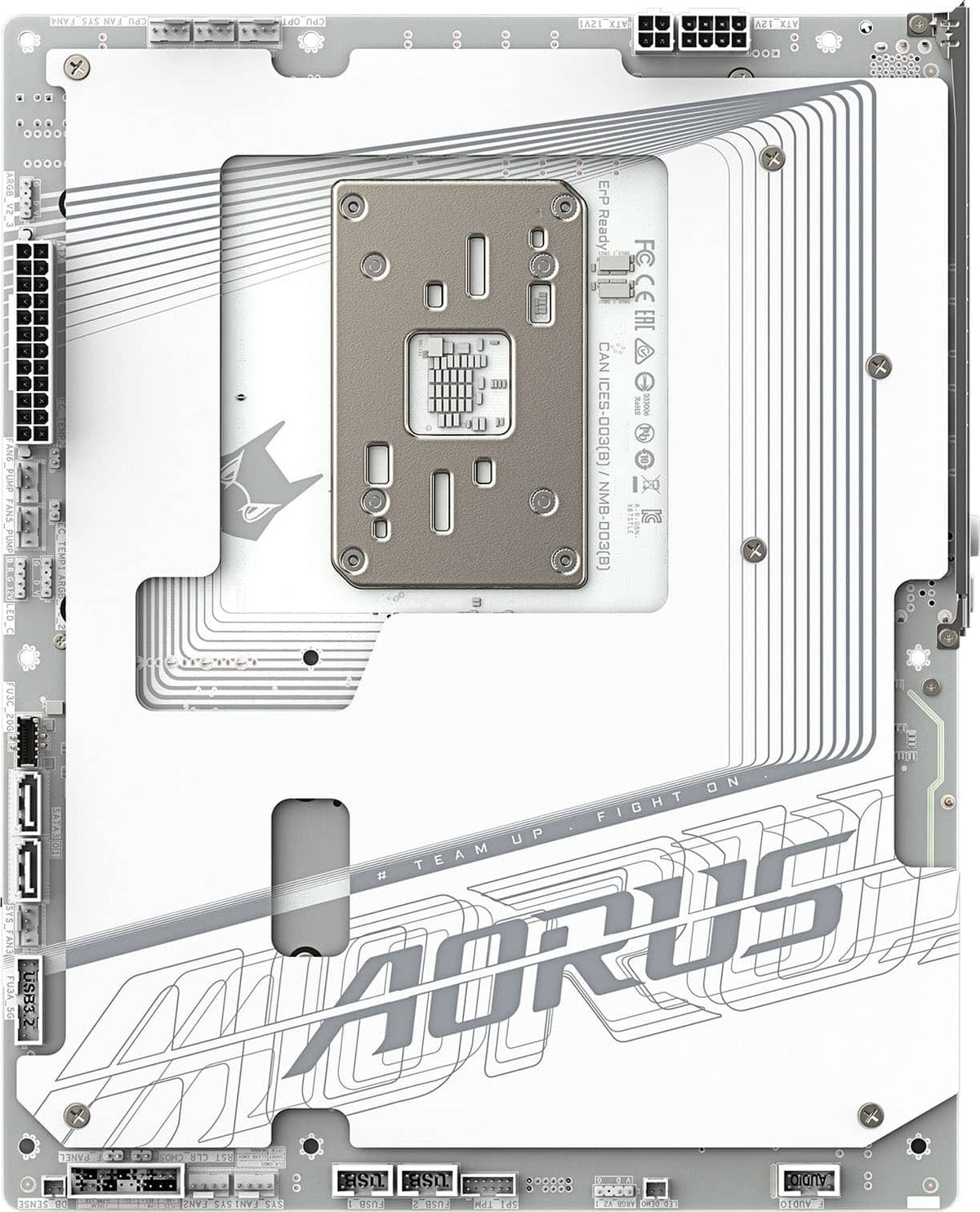 GIGABYTE - X870 AORUS STEALTH ICE (Socket AM5) AMD X870 ATX DDR5 Wi-Fi 7 Motherboard - White