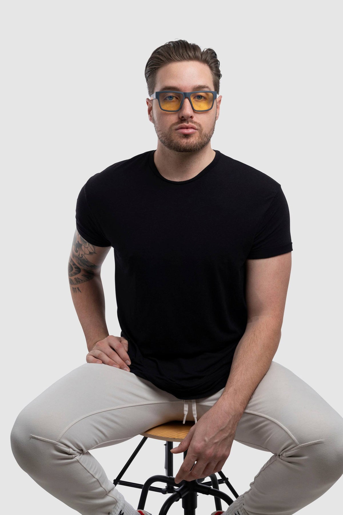 GUNNAR - Overwatch Ultimate Computer Glasses with Blue Light Reduction , Clear Lenses - Ash