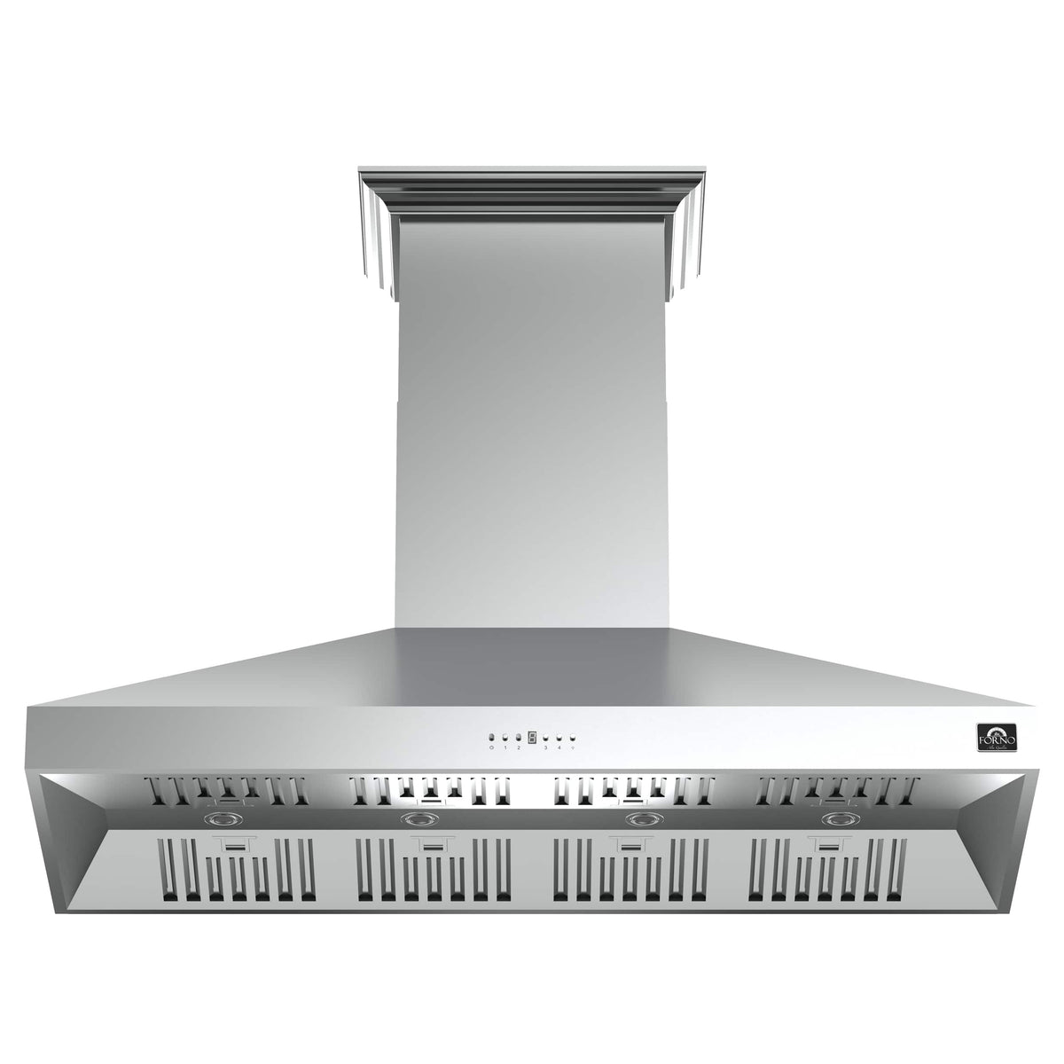 Forno Appliances - 60 inches - Externally Vented - Wall Range Hood - Silver