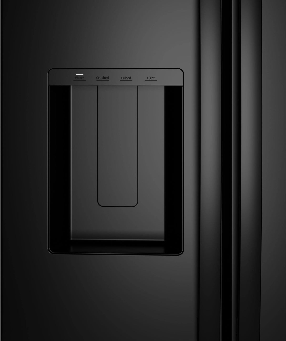 GE - 36 in. Wide 23.6 Cu. Ft. Freestanding Counter-Depth Side-By-Side Refrigerator ith Extra Tall Water and Ice Dispenser - Black