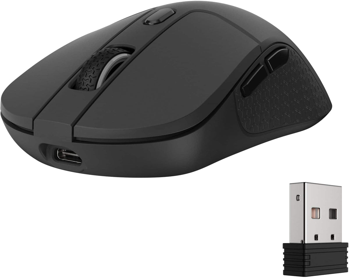 Keychron - M3 Wireless Bluetooth Laser Gaming Mouse with 8K Polling Rate - Wired - Black
