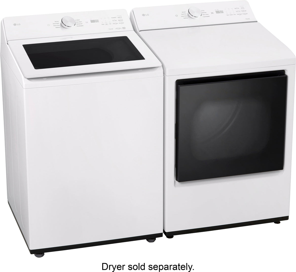 LG - 5.0 Cu. Ft. High-Efficiency Smart Top Load Washer with Easy Unload - Alpine White