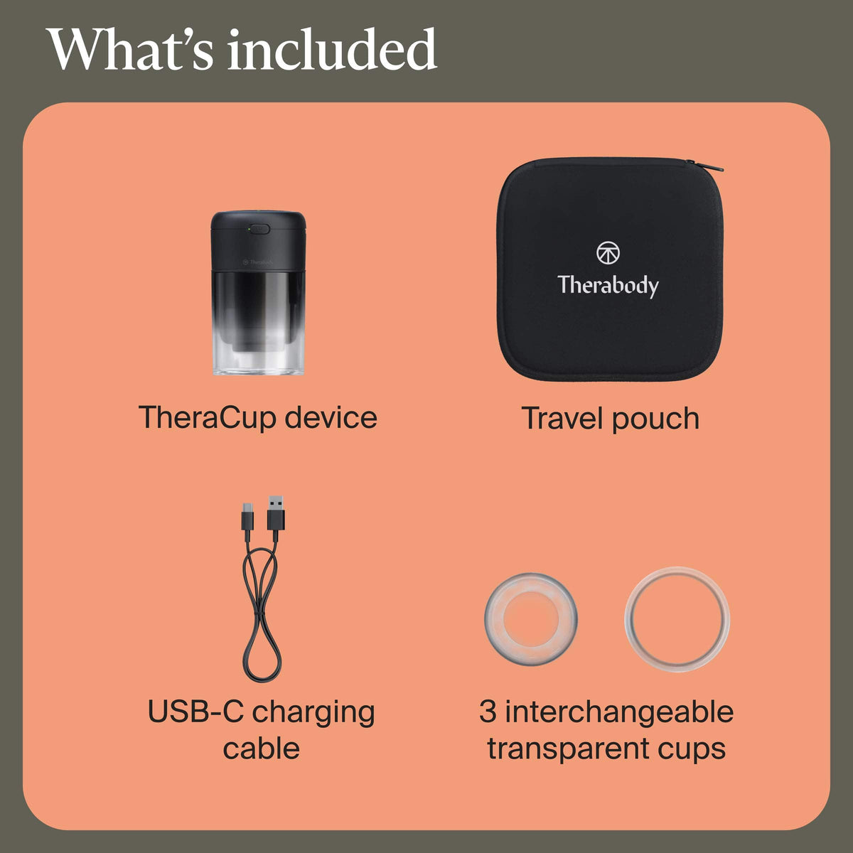 Therabody - TheraCup - Easy-To-Use Cupping With Heat And Vibration For Targeted Pain Relief - Black