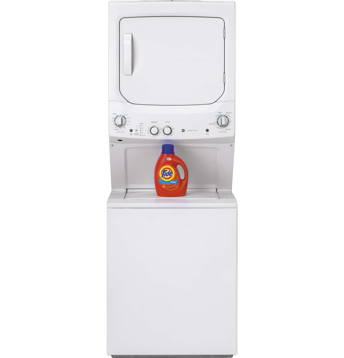 GE - 3.8 Cu. Ft. Top Load Washer and 5.9 Cu. Ft. Electric Dryer Laundry Center - White