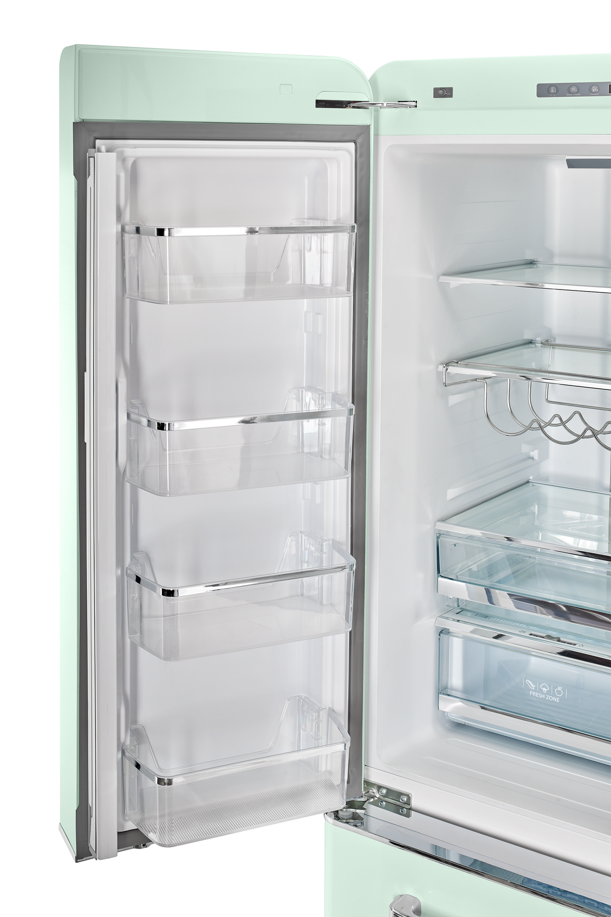 Unique Appliances - 36 in. Wide Classic Retro 36-inch 21 cu.ft. Counter Depth French Door Refrigerator - Summer Mint Green