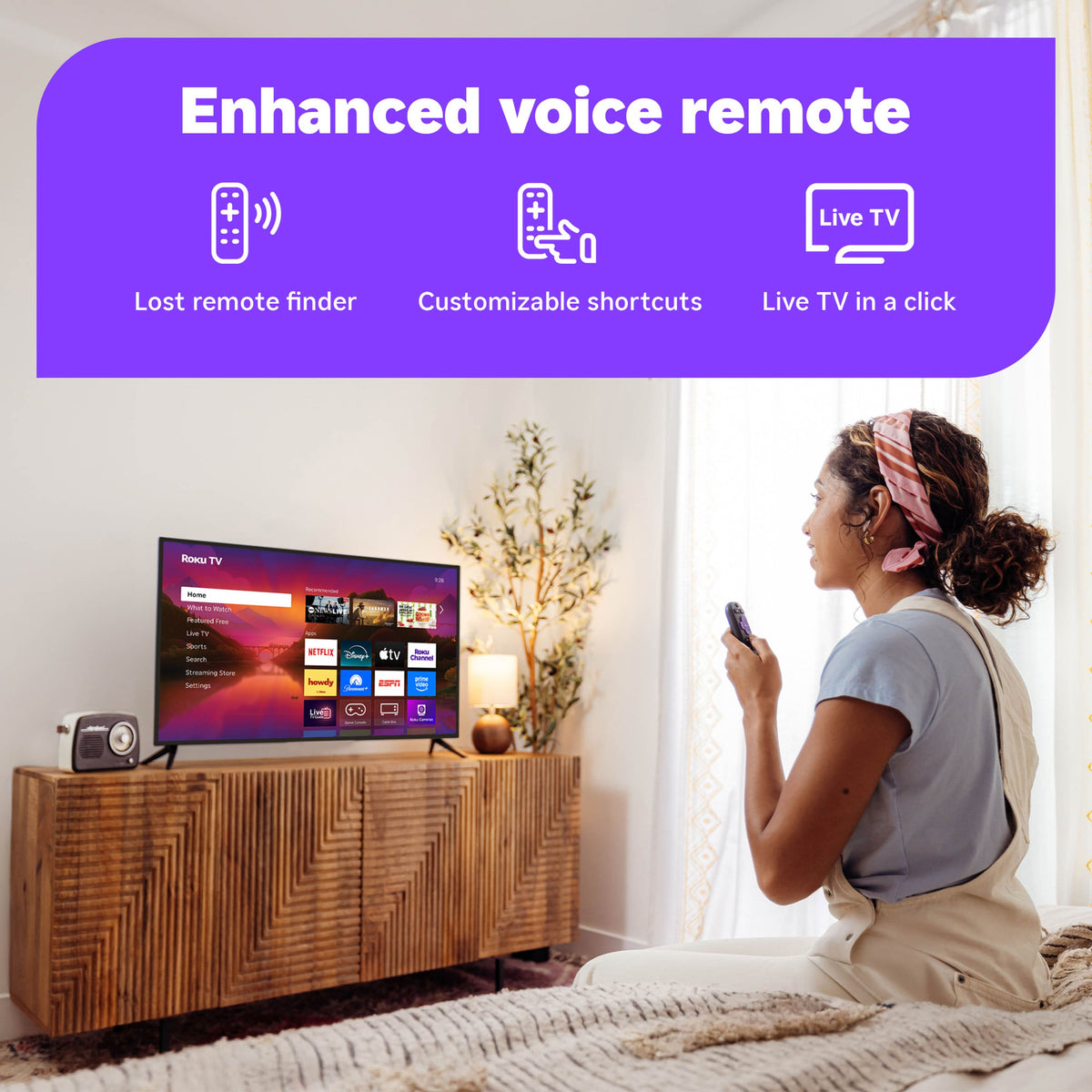Roku - 75" Class Plus Series 4K QLED Mini-LED Smart RokuTV