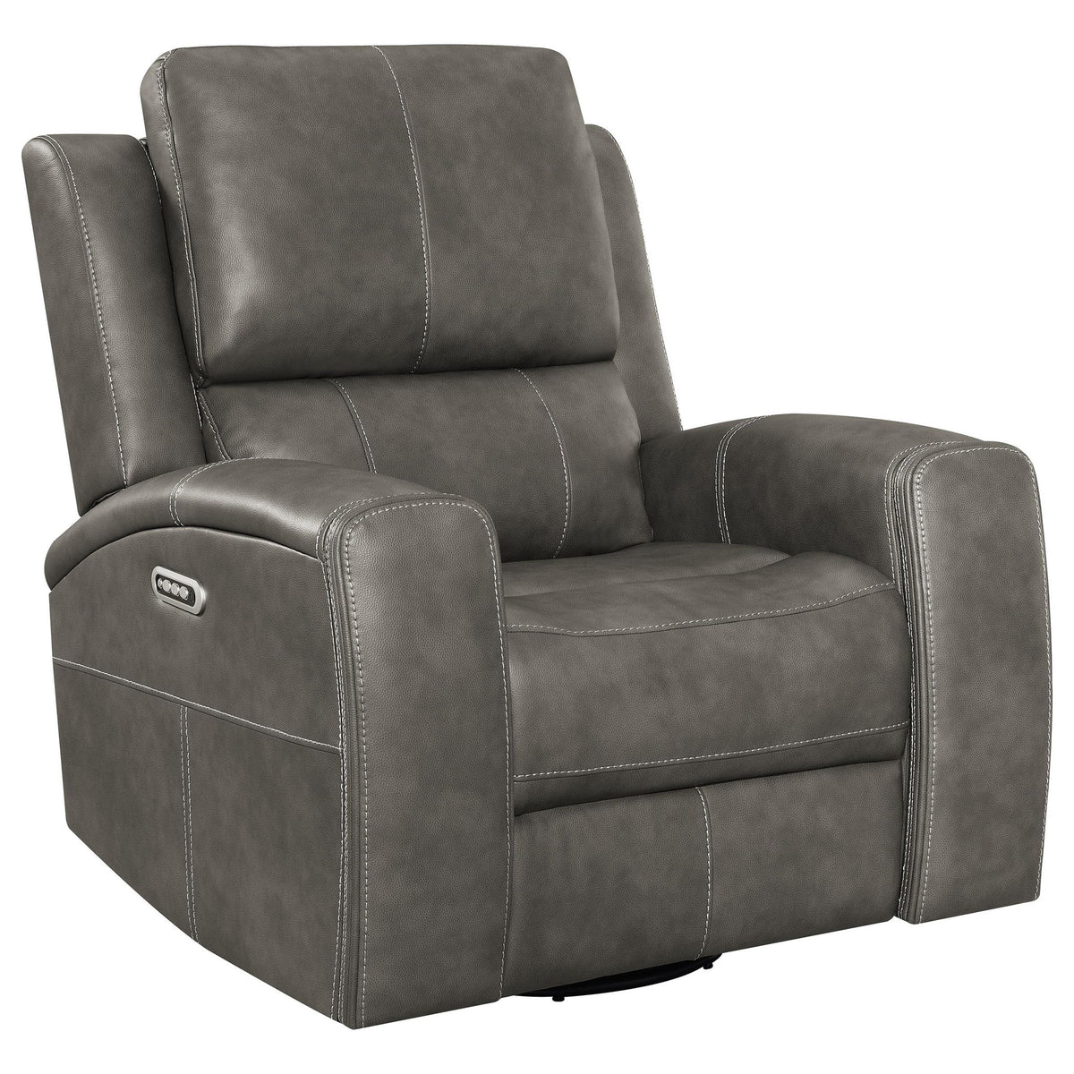 Boyce - Sillón reclinable giratorio de triple potencia con ajustes independientes