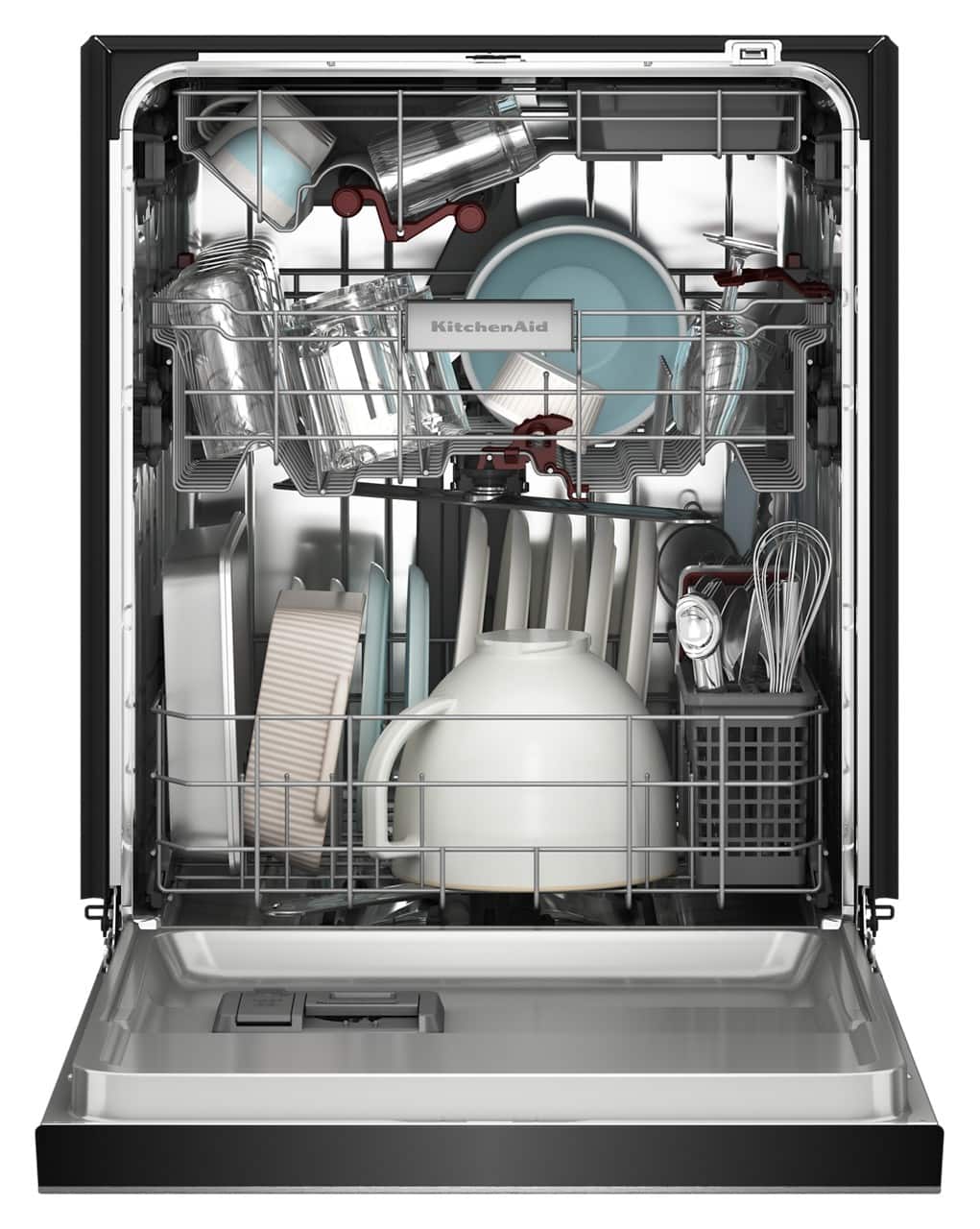 KitchenAid - 24 inch Front Control Built-In Dishwasher with Third rack and ProDry System - Juniper