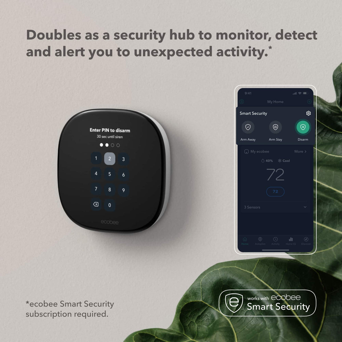 ecobee - Smart Thermostat Enhanced, Programmable Wifi Thermostat - Black