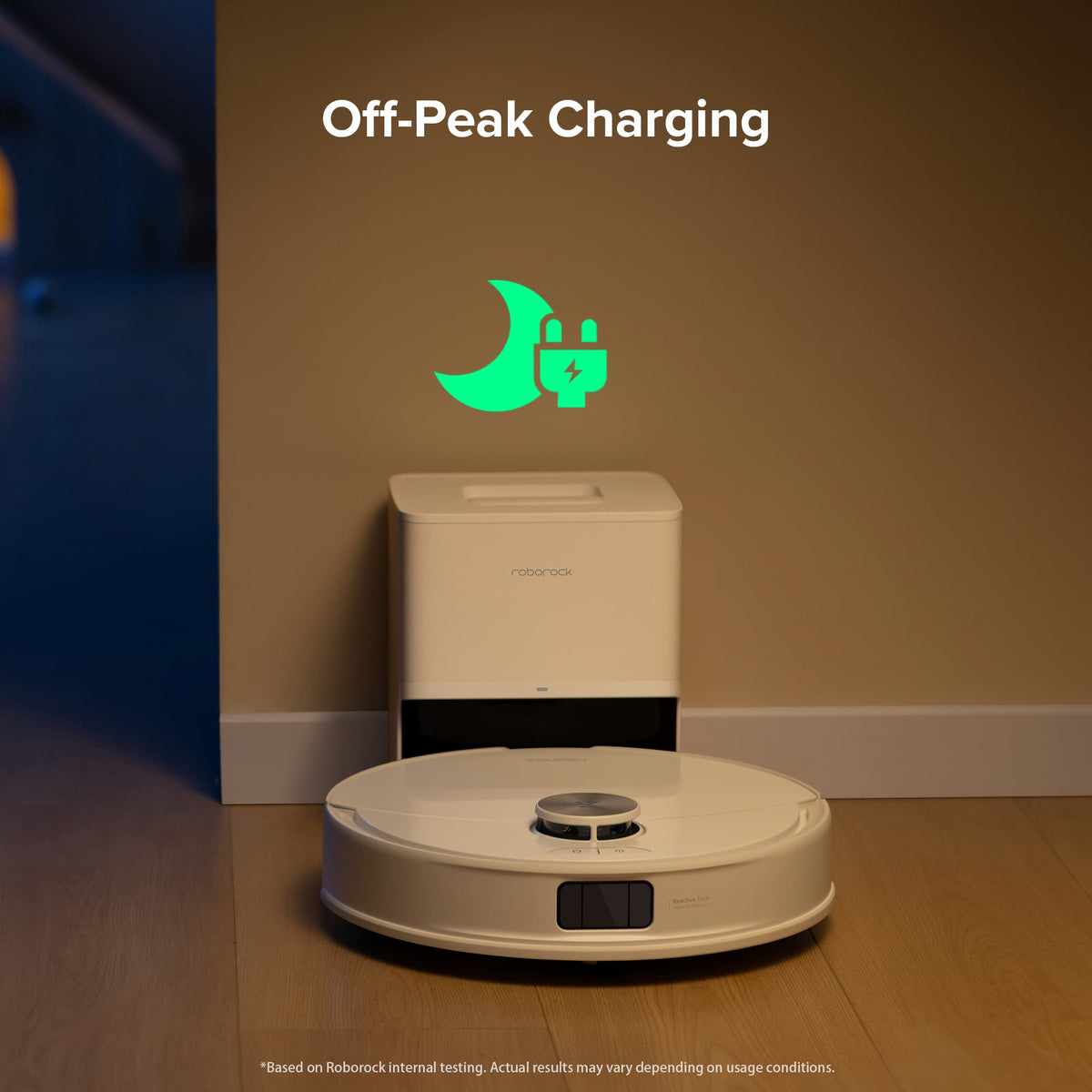 Roborock - Q10 Series Robot Vacuum & Mop, 10000Pa Suction, 70 Days Self-Emptying, Anti-Tangle Brush, Obstacle Avoidance - White