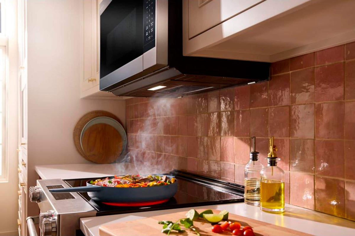KitchenAid - 1.9 Cu. Ft. Microwave Hood Combination with Auto Functions - Stainless Steel