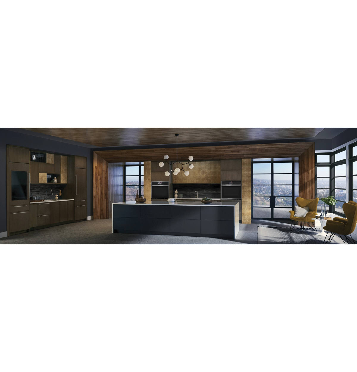 Monogram - 30" Built-In Single Electric Convection Wall Oven with Precision Cooking and LCD Controls - Stainless Steel