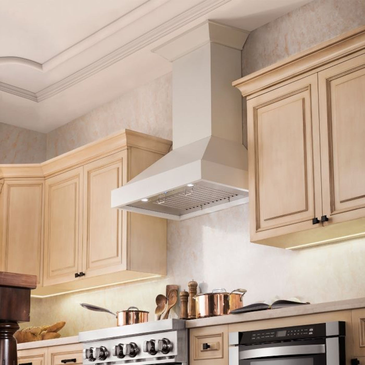 ZLINE - 48 inches - Externally Vented - Wall Range Hood - Cottage White