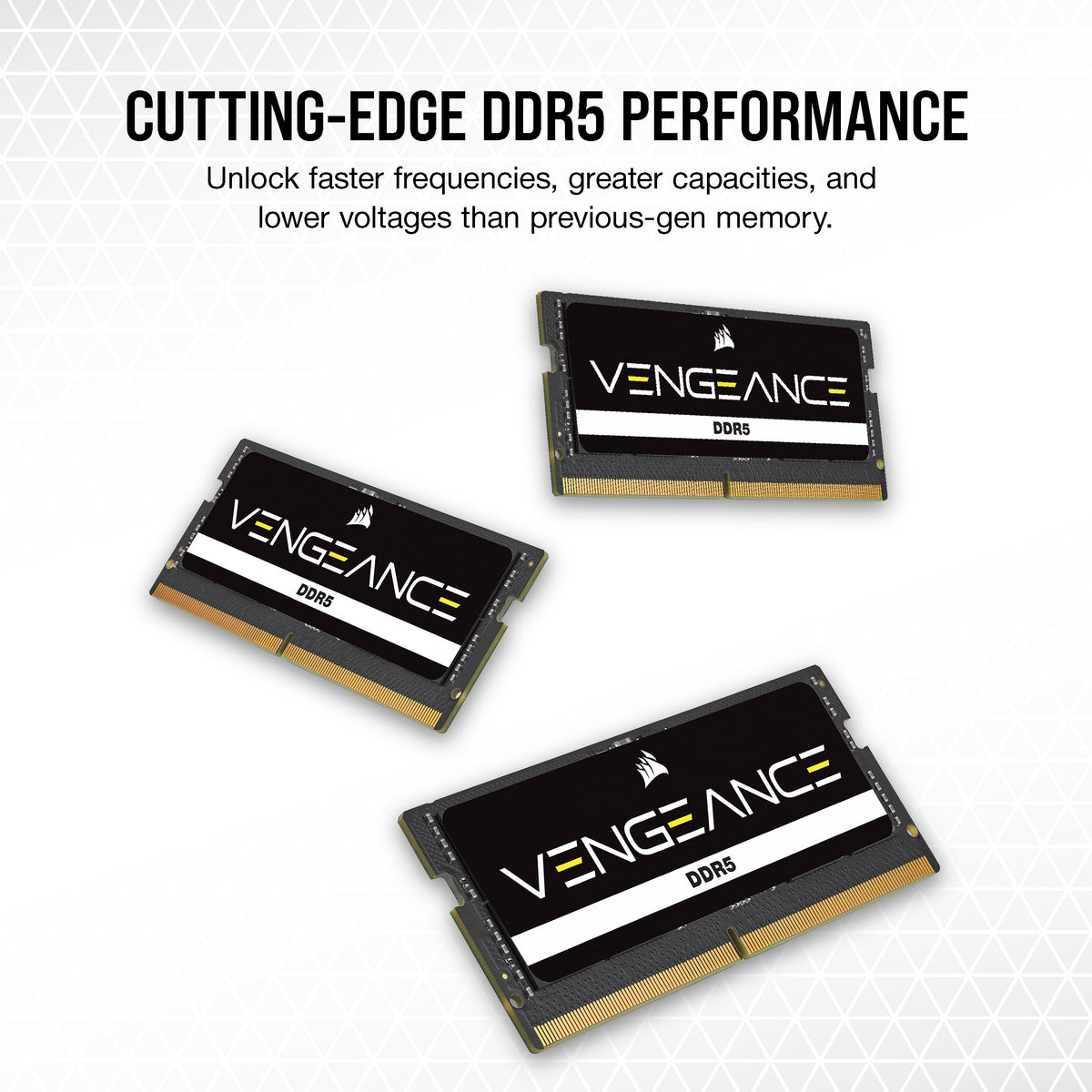 CORSAIR - VENGEANCE 32GB (1x32GB) DDR5 5600MHz C48 SODIMM Desktop Memory - Black