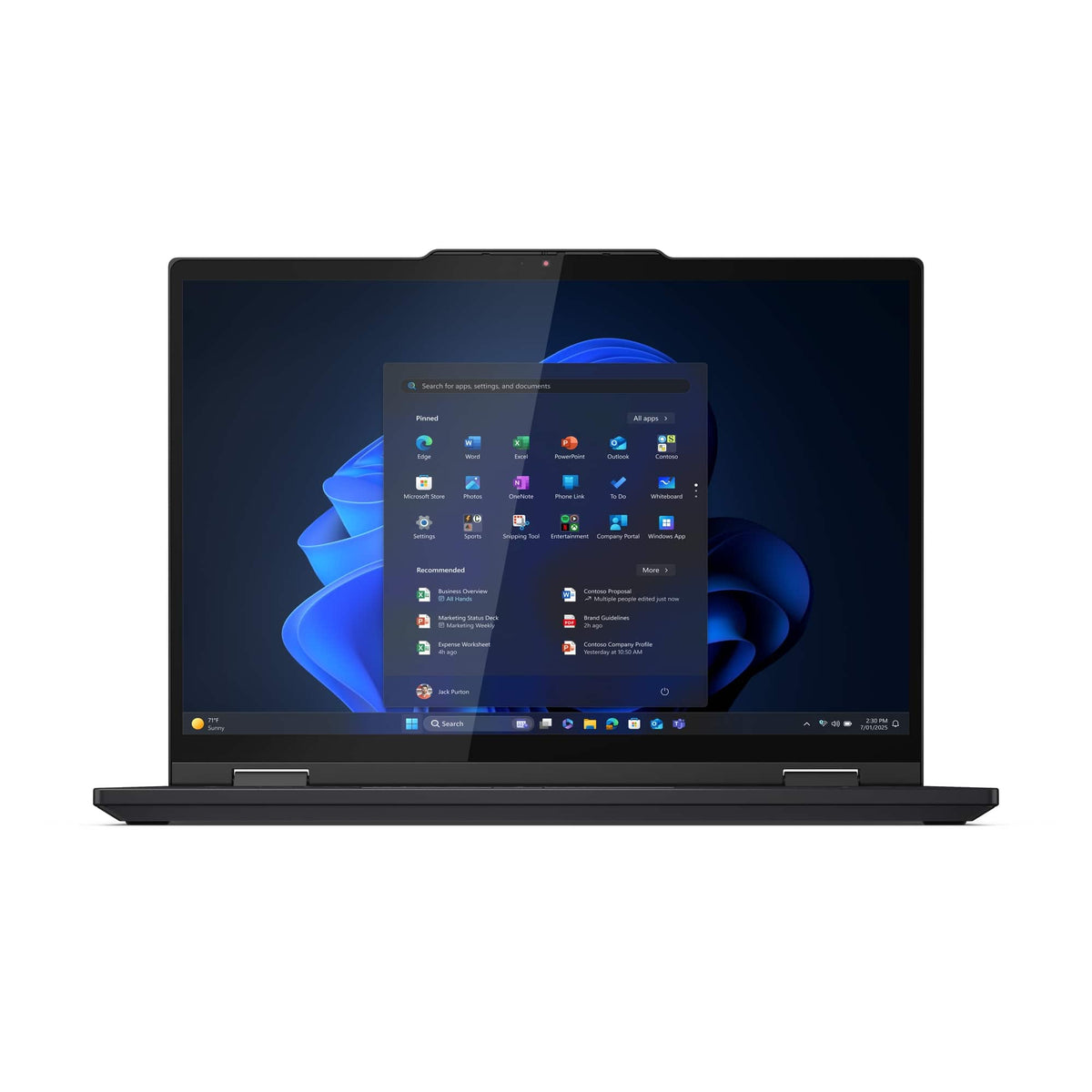 Lenovo - ThinkPad T14s 2-in-1 AI PC 14" Touch - Screen Laptop - Latest Model - Intel Ultra7 with 16GB Memory - 512GB SSD - Black