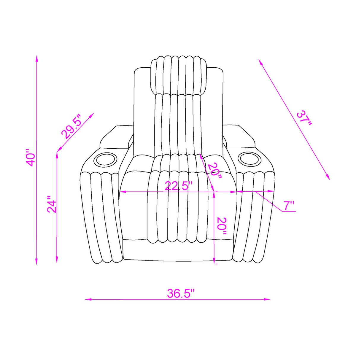 Duran - Power Recliner With Power Headrest
