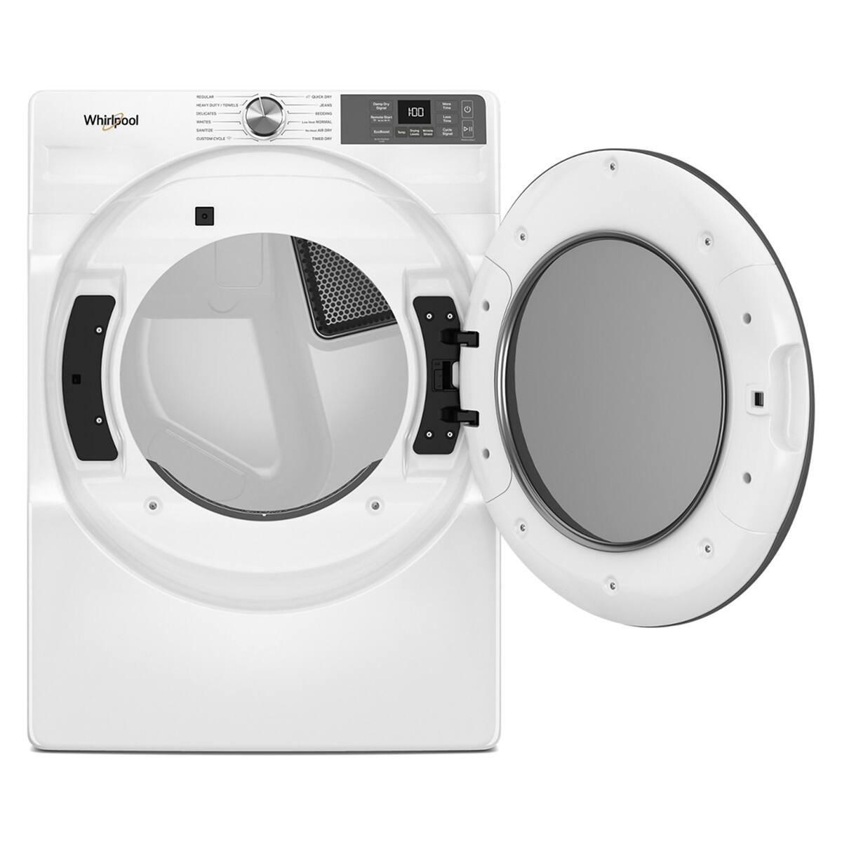 Whirlpool - 7.4 Cu. Ft. Stackable Smart Electric Dryer with Wrinkle Shield Option - White