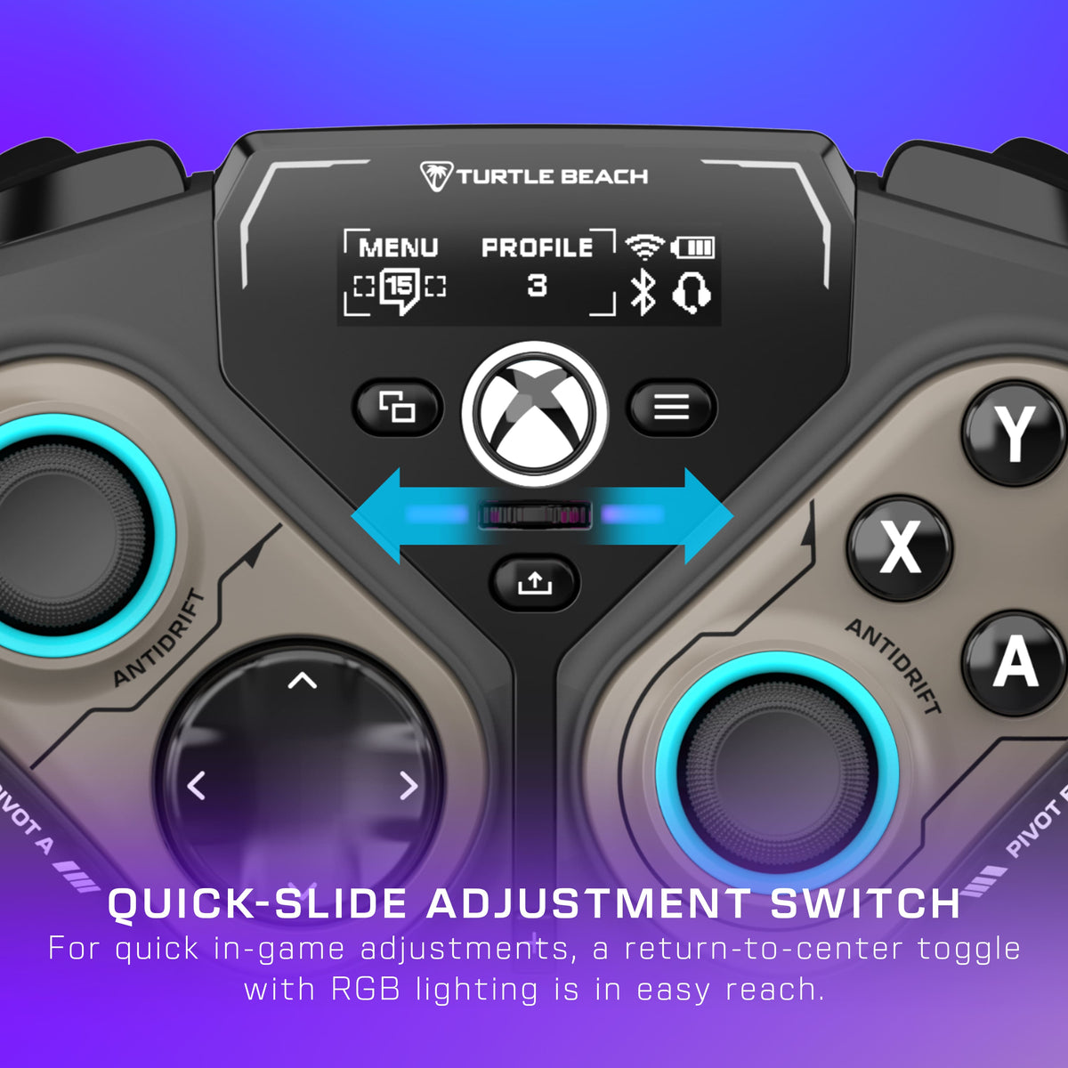 Turtle Beach - Stealth Pivot Wireless Smart PC Gaming Controller with Rotating Modules - Black