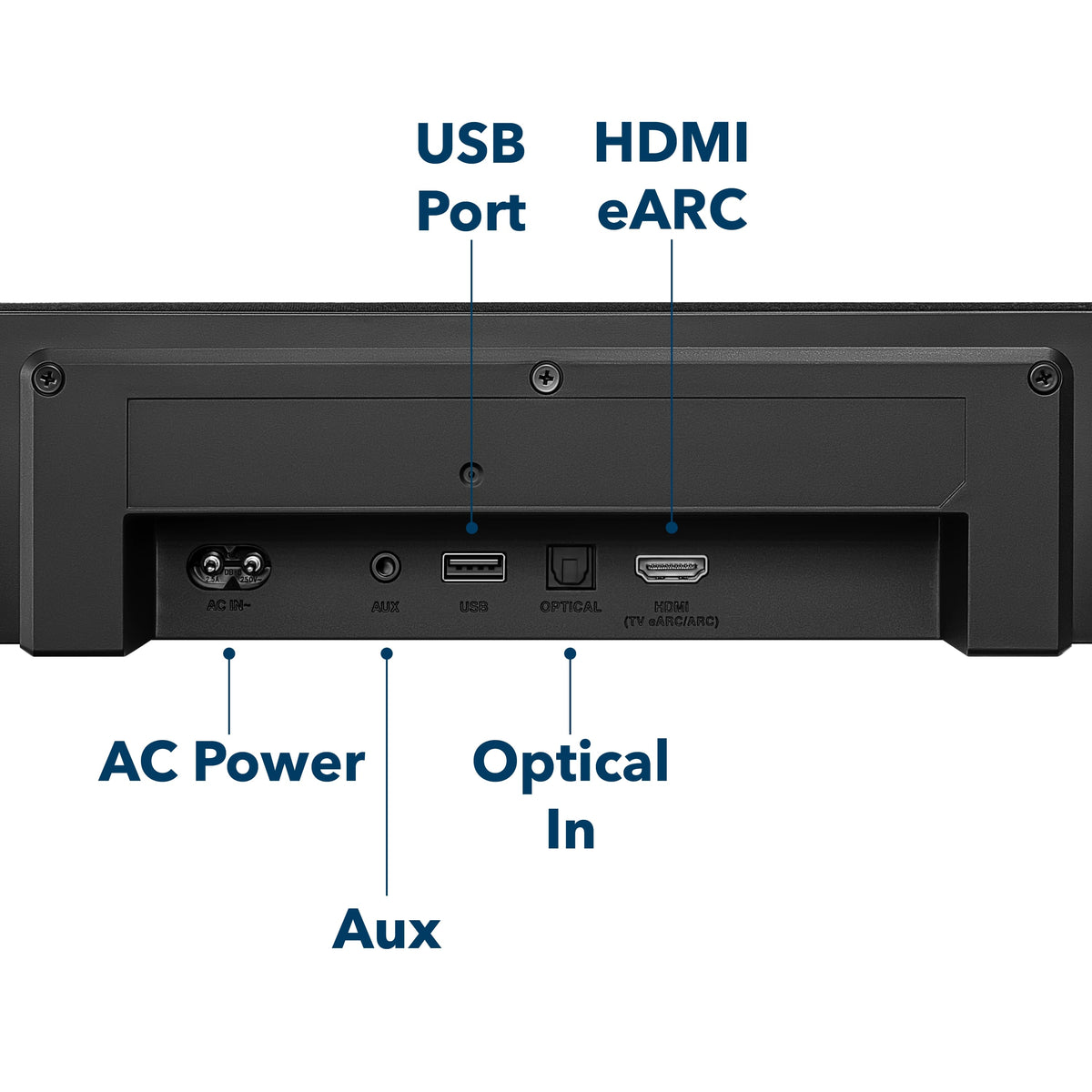 Insignia™ - 5.1.2 Channel Home Theater Soundbar with Wireless Subwoofer and Rear Speakers, Dolby Atmos, DTS:X, Bluetooth - Black