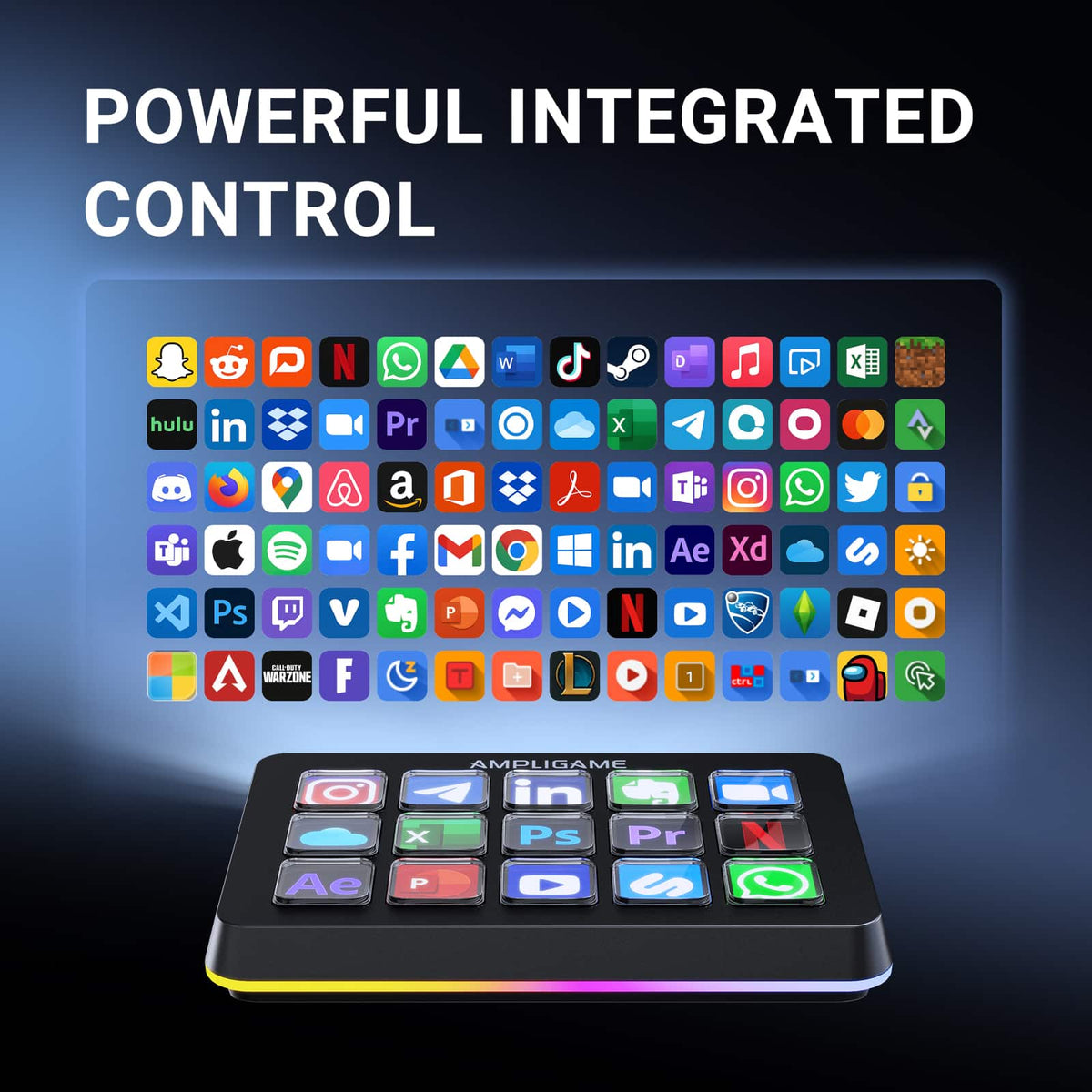 FIFINE - Stream Controller with 15 Customizable Macro Keys, Trigger Actions for OBS/Twitch/YouTube, PC & Mac - Black