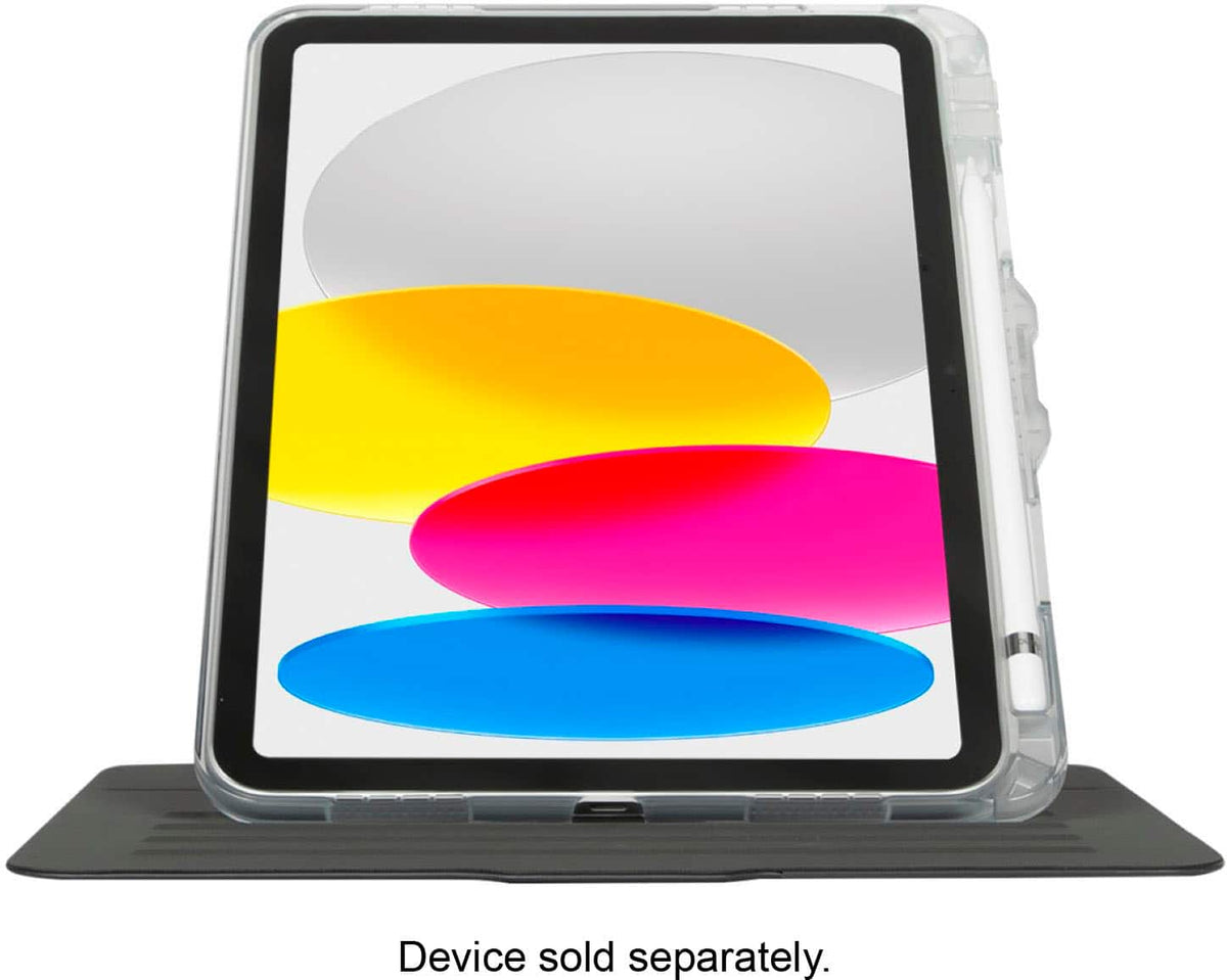 Targus - VersaVu Slim Clear Case for 10.9" iPad (A16) and iPad (10th gen.) - Clear/ Black