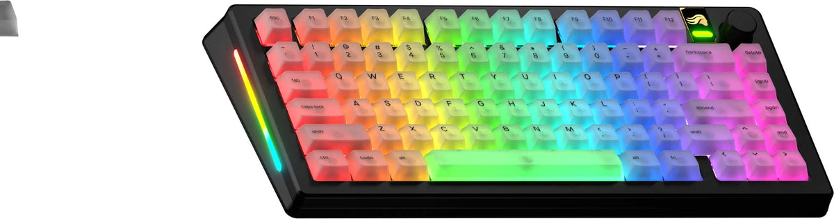 Glorious - Polychroma Translucent Universal RGB Keycaps for 100% 85% 80% TKL 60% Compact 75% Mechanical Keyboards - Translucent V2