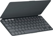 Logitech - Keys-To-Go 2 Slim Portable Bluetooth Keyboard for iPad, iPhone, Mac, and Apple TV With Built-in Cover - Graphite